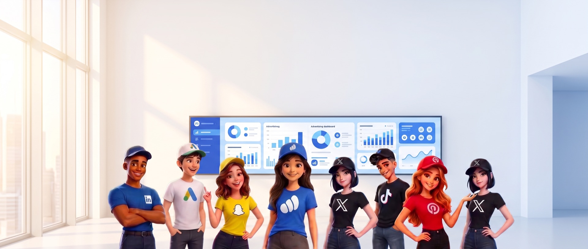 The Adsfluence assistants, one per ad platform