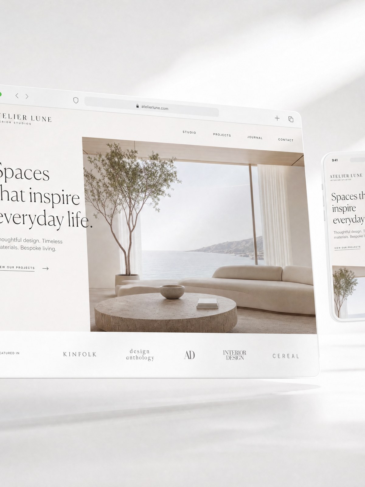 Aperçu d'un site vitrine réalisé par Webfluence